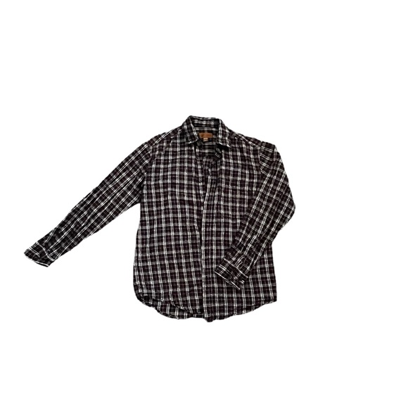 Faded Glory Brown Mens Flannel size small 32/34 - Picture 1 of 4